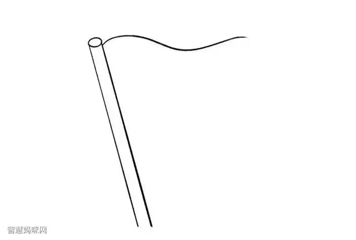 飘动的妻子简笔画步骤