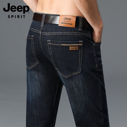 男士牛仔裤春秋冬厚款商务直筒弹力大码裤子男牛仔长裤 高档品牌男装