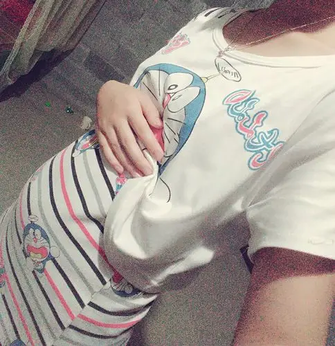 怀孕十四周的肚子