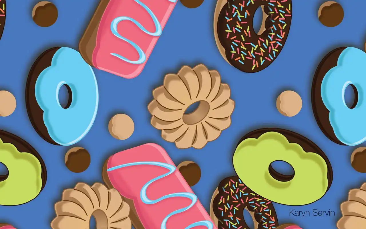 甜点果糖花纹彩色精致的电脑桌面壁纸高清大图预览1920x1200_设计创意