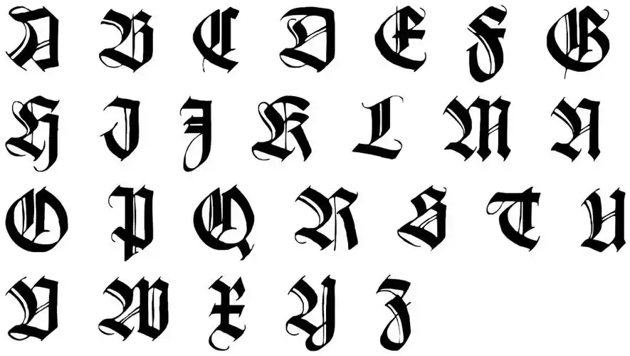 英文艺术字(又是哥特,看起来很棒然而很难…-堆糖,美好生活研究所