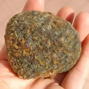 105g天然新疆巴楚黑山玛瑙原石 黑山筋脉玛瑙 桌面小摆件 手把件