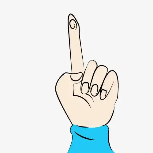 卡通手指素材吧