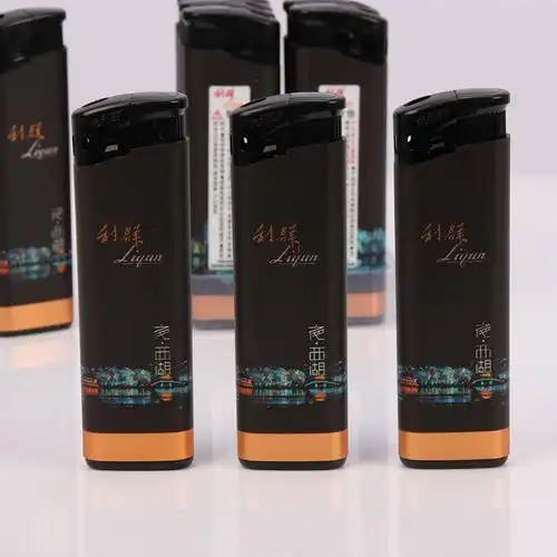 猛仕将立群夜西湖打火机塑料加厚利群夜西湖一次性10明火电子定火送