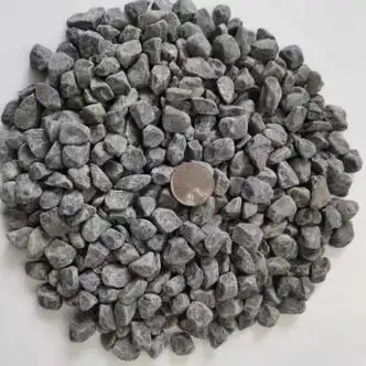 水洗石日式庭院枯山水碎石子深灰色洗米石子50斤深灰色砾石打磨1215cm