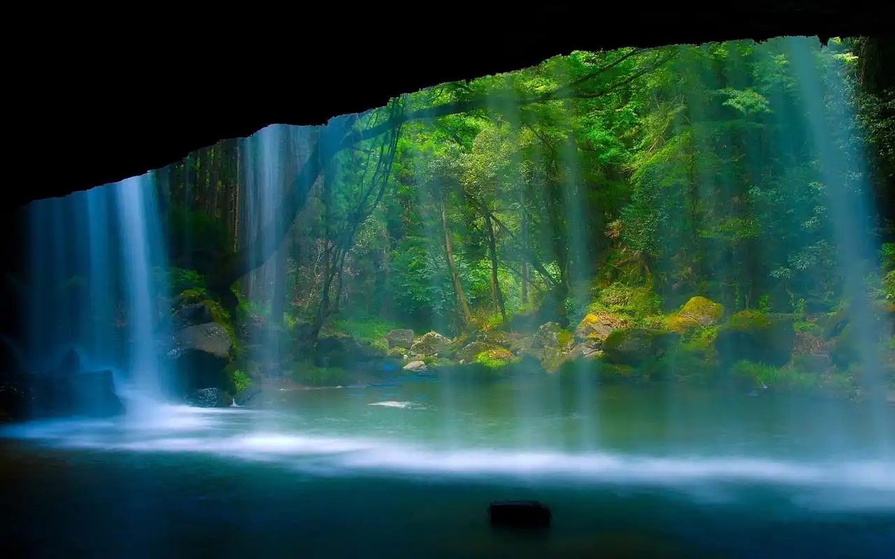 这组尺寸为1920x1200的精选高清绿色护眼自然风光图片桌面壁纸分享给