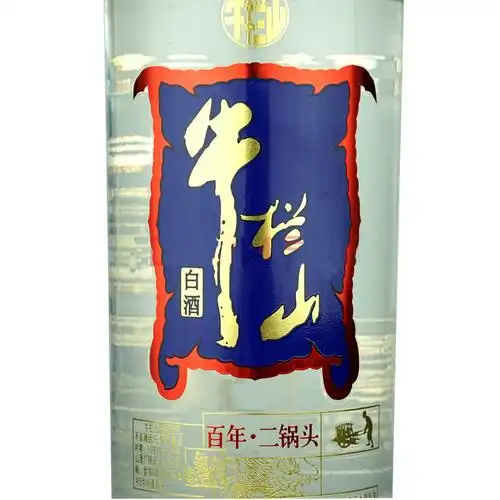 牛栏山二锅头45度百年二锅头蓝牛1l1000ml6清香型纯粮白酒整箱