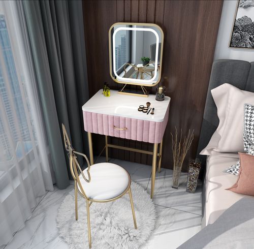 北欧迷你梳妆台卧室简约现代小户型超窄化妆桌网红ins妆台轻奢型