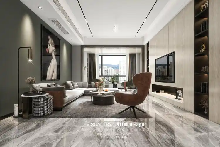 现代轻奢高端家装空间效果图