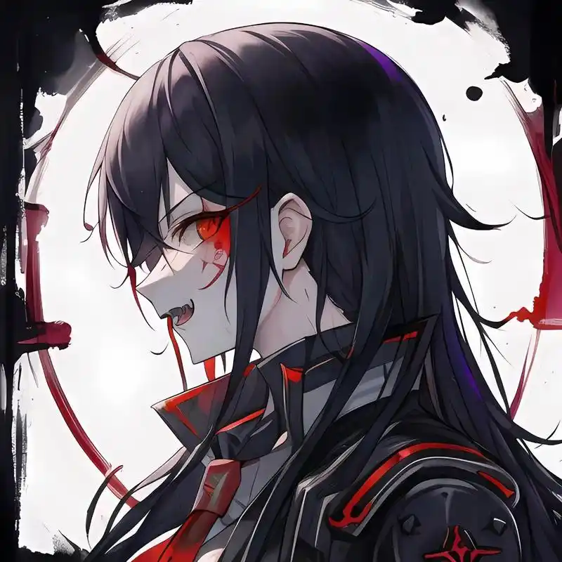 暗黑恶魔风头像 暗黑系,恶魔风,血色,酷酷的头像.关注私信我免费取图