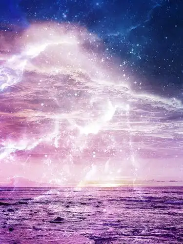 科幻唯美星空背景素材, 科技感, 科幻电影海报背景, 唯美背景