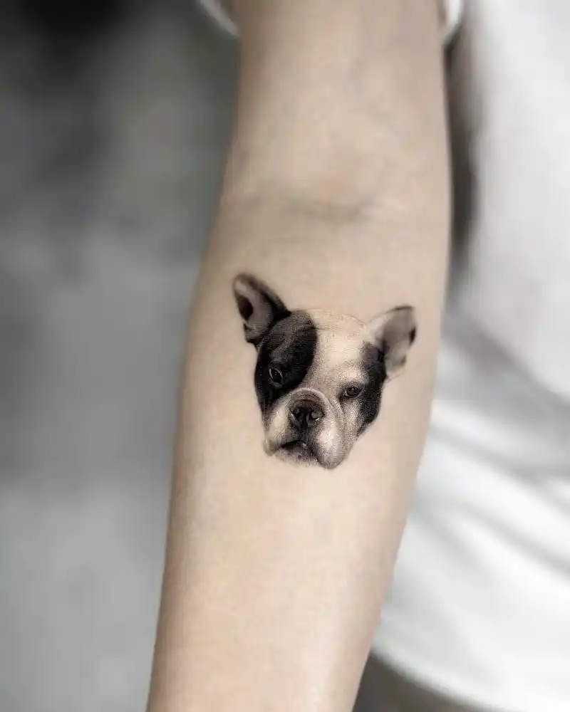可爱运动物 小狗纹身