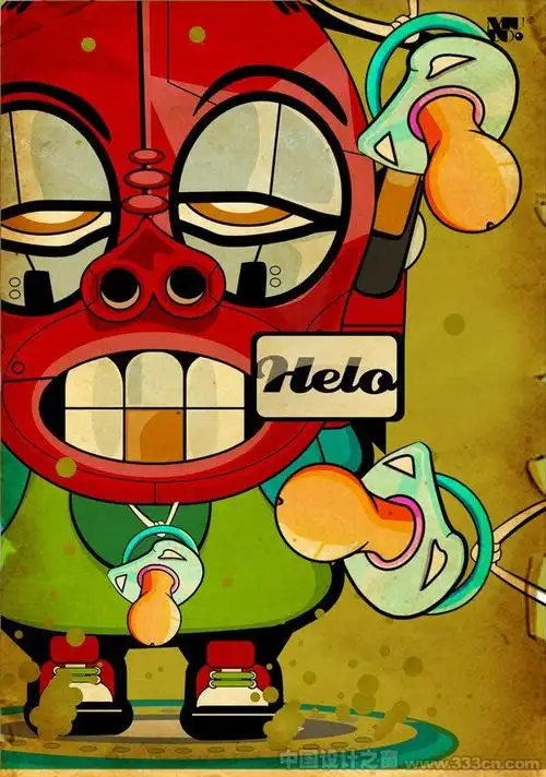 狂荡不羁潮流插画欣赏