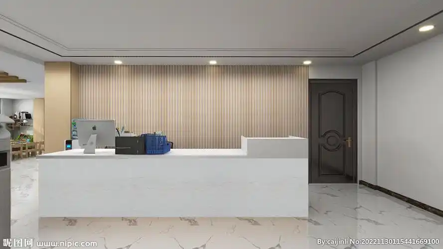 前台背景墙企业前台公司前台形象