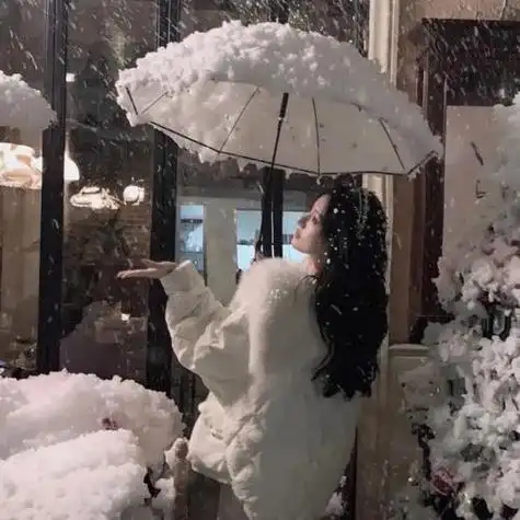 背影头像女雪景 女生头像图片大全 -【爱个性】