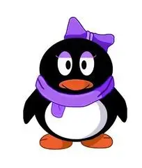 腾讯qq-qq表情小企鹅矢量图_卡通形象