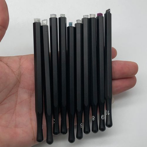 1-10级 莫氏硬度笔宝石玉石矿石硬度测试翡翠原石硬度检测