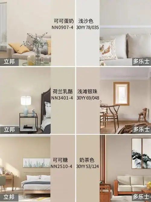 多乐士立邦实拍图合集附乳胶漆配色方案