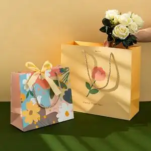 ins风大号手提袋子纸袋高档礼品袋装生日礼物袋化妆品袋伴手礼520