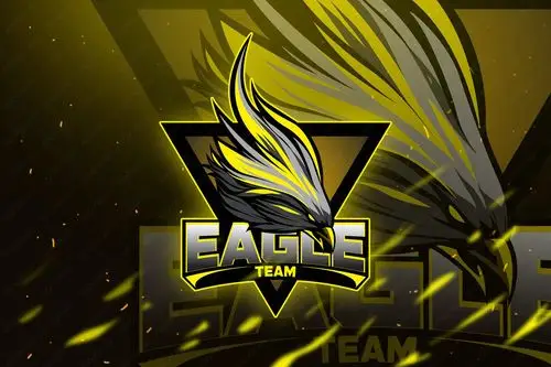 电子竞技游戏团队老鹰徽标动物logo模板矢量ai&eps素材
