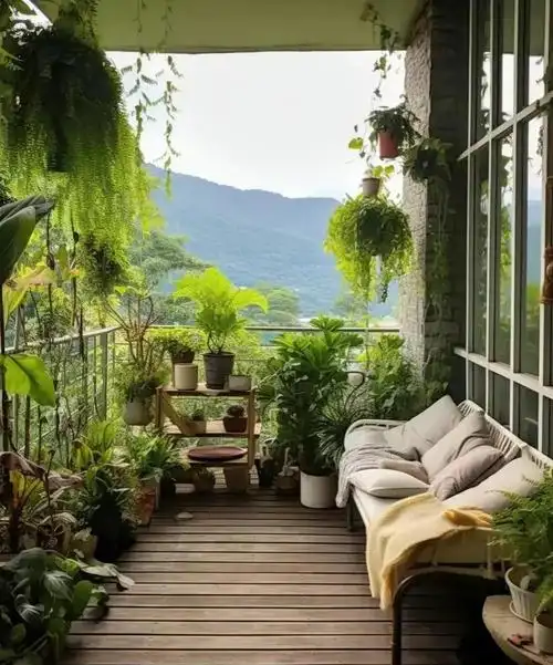 5平米阳台小花园打造攻略 拥有自己的小家后,我就一直想要打造一个