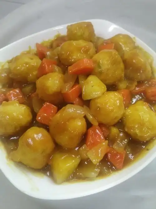 咖喱鱼丸的做法