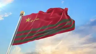 4k武警部队军旗舞台背景,其它舞台背景下载,高清3840x2160视频素材