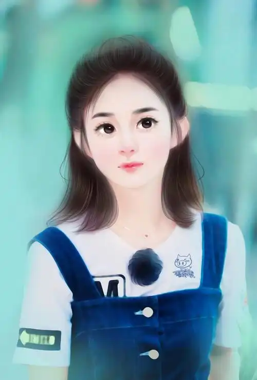 赵丽颖真人转手绘