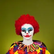 小丑头像半边哭半边笑图片伤感的似哭似笑小丑面具头像