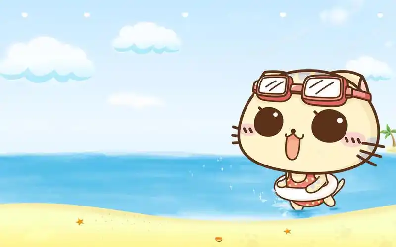 可爱动漫卡通cc猫高清桌面壁纸图片_动漫