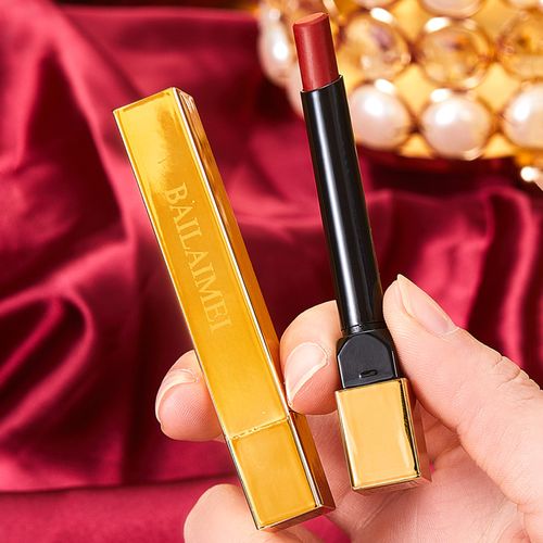 佰莱美小金条细管口红保湿滋润持久不掉色不沾杯丝绒雾面唇膏批发
