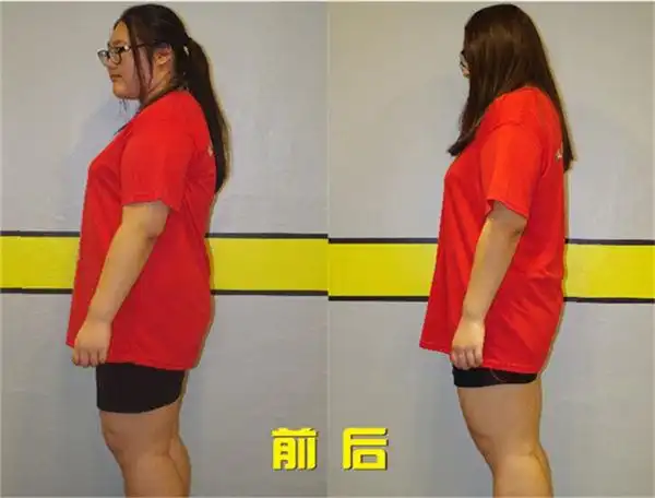 陈畅减肥前后侧面对比照