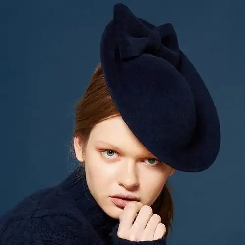 法国mc女士秋冬经典帽子贝雷帽礼服missscarlett帽子