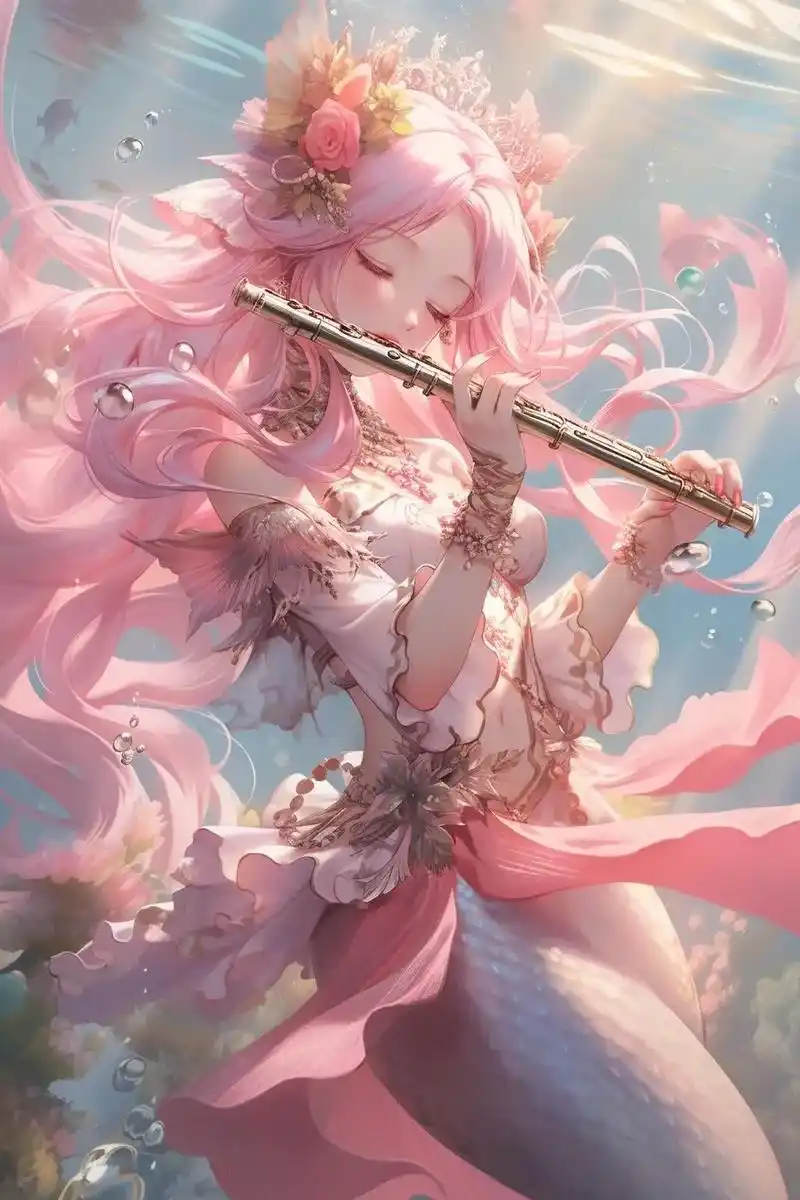 ai绘画 #绝美 #美人鱼 #人鱼公主 #动漫美图 - 抖音