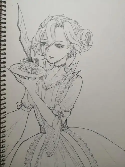 红夫人简笔画教程