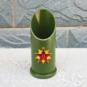 模型摆件学生小礼品一箭穿心创意子弹笔筒炮弹壳笔筒高11cm直径5cm