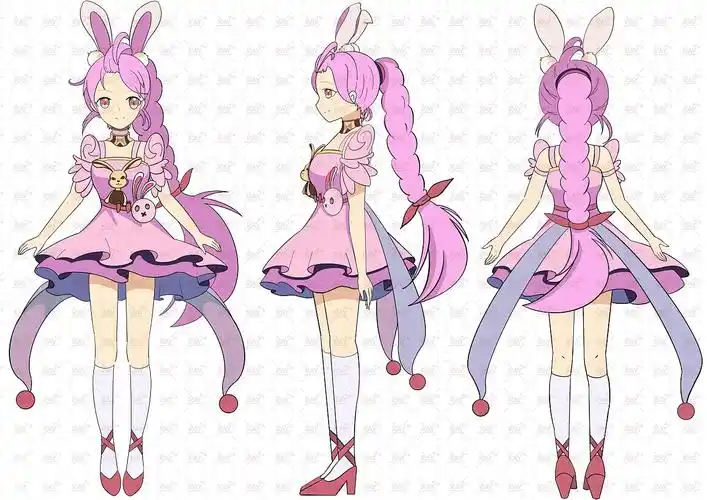 原创动漫人物三视图