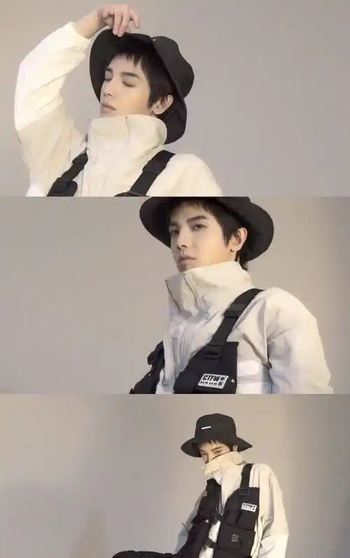 原创华晨宇拿下国牌代言红蓝拼接卫衣烟熏妆慵懒躺地上拍策划