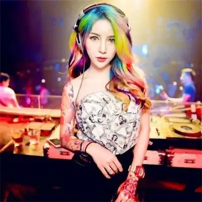 酒吧蹦迪劲爆dj打碟头像图片大全