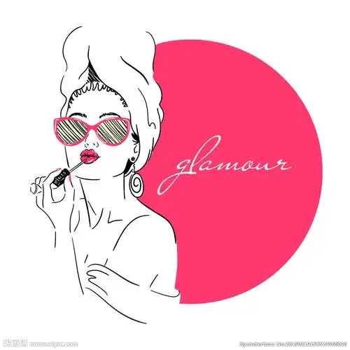 漂亮女孩涂口红设计图__动漫人物_动漫动画_设计图库_昵图网nipic.com