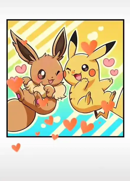 爸爸画的伊布和皮卡丘vs我画的伊布和皮卡丘