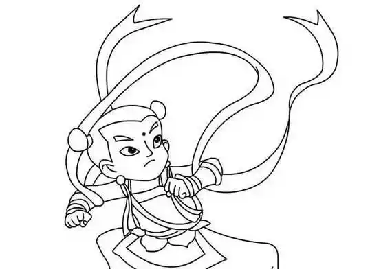 画哪吒人物简笔画步骤图片大全哪吒简笔画教程非常火的哪吒简笔画来啦