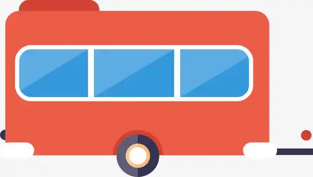 火车车厢矢量卡通