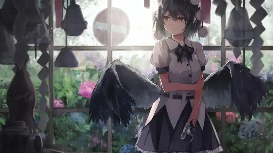 女生,裙子,翅膀,相机,动漫壁纸高清大图预览1920x1080_动漫壁纸下载_