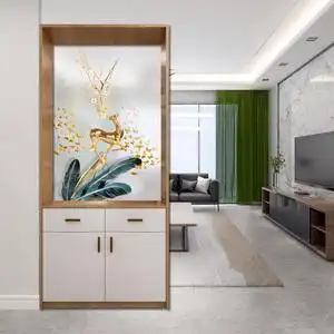 入户屏风隔断客厅玄关柜鞋柜一体简约现代轻奢储物间厅柜子小户型