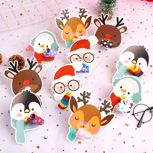 女孩庆生生日派对吹喇叭儿童卡通哨子儿童节礼品 20个卡通圣诞吹龙