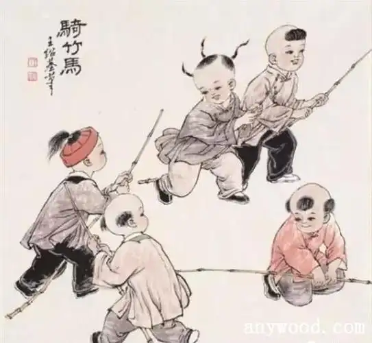 【批木网】6969读古代诗文,常见到人们用儿童骑竹马欢迎郭亻及的