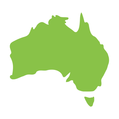 扁平风格的 澳大利亚国家 图标