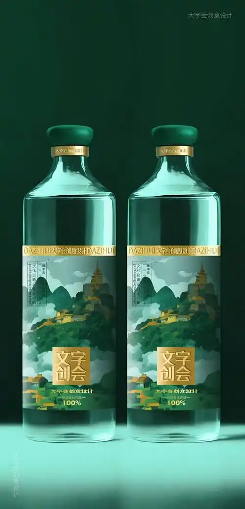 新中式文创白酒包装设计.北京大字会创意设计