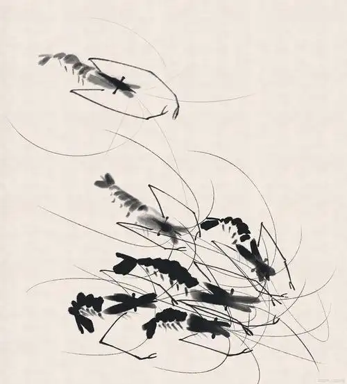 国画虾的画法:技法与风格从齐白石到黄胄